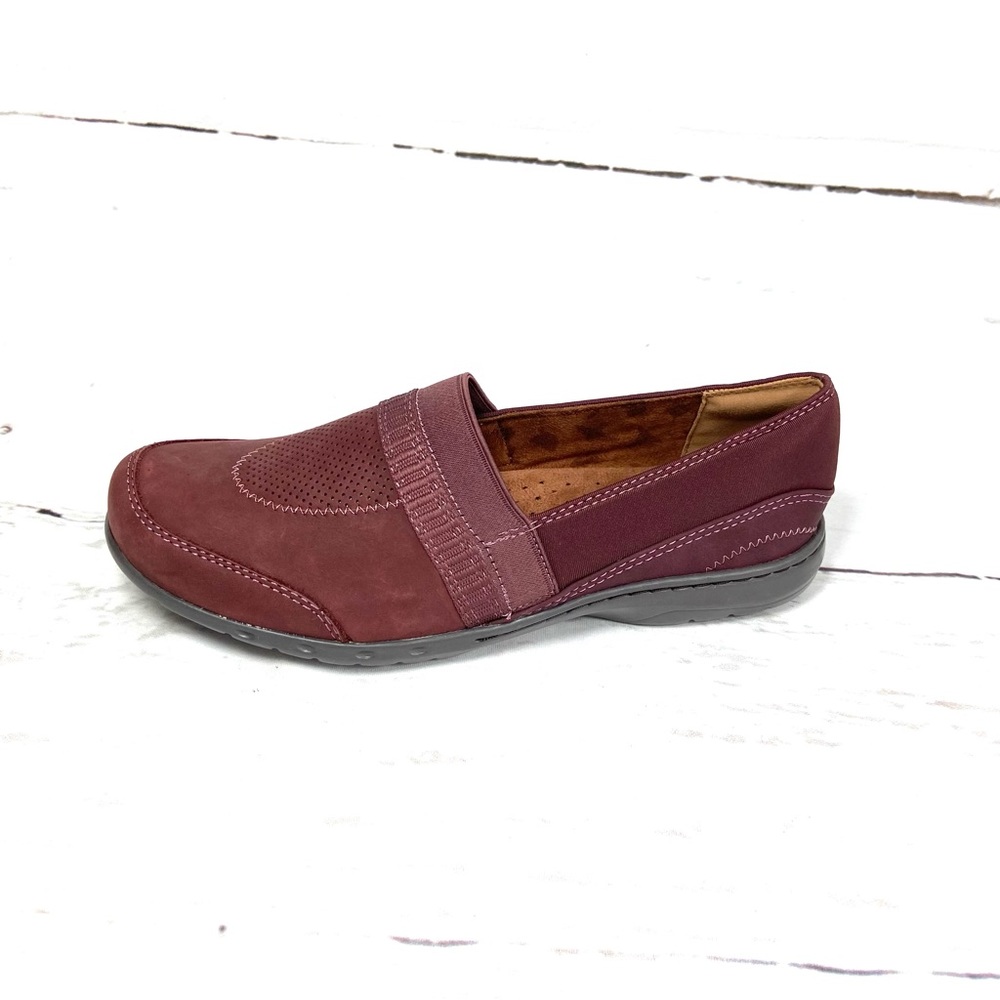 Cobb Hill Shoes Women's‎ 9M Burgundy Loafers Slip On Leather